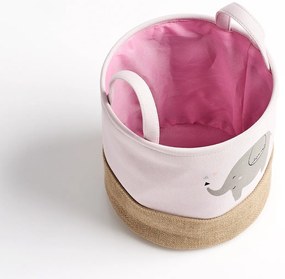 Materiałowy kosz z uszami do przenoszenia, Ø 25 cm