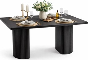 Czarny nowoczesny stół rozkładany Z8-G66