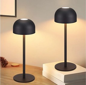 NETTLIFE 2 sztuki bezprzewodowych lamp stołowych LED: ściemnialna lampa stołowa dotykowa z 3 temperaturami barwowymi i portem USB