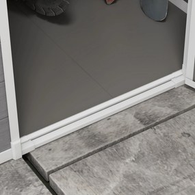 Outsunny Domek na Narzędzia 122x149cm, Ogrodowe z Oknem i Wentylacją, Aluminium, Z Zamkiem, Aosom PL