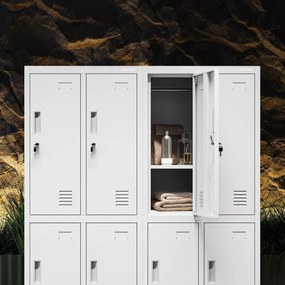 Szafka szkolna BHP szara: BARTUŚ 2 Plus