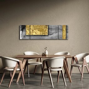 Obraz - Złote kwadraty N⁰2 (170x50 cm)