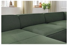 Zielony narożnik modułowy (prawostronny/w kształcie litery U) Megeve – Bobochic Paris
