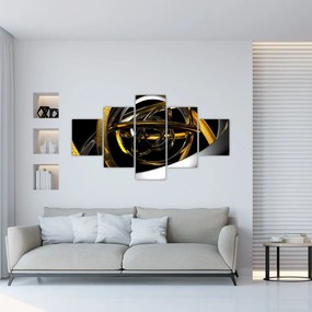 Obraz nowoczesnej abstrakcji (125x70 cm)