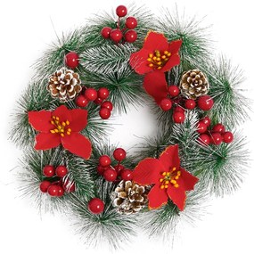 4Home Wieniec bożonarodzeniowy Poinsettia 32 cm