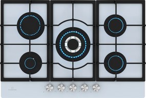 Klarstein Ignito 75cm Płyta gazowa 5 palników Biały