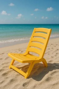 Krzesło żółte ogrodowe E2-M71