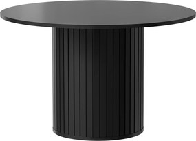 Stół THIRA 120 cm do Salonu Jadalni, Okrągły, Czarny