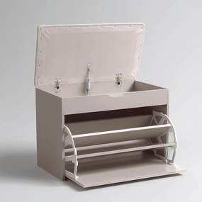 Szafka na buty z siedziskiem i wysuwanymi półkami VAULT, 57 x 30 x 53 cm