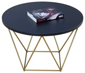 Stolik kawowy w stylu glamour czarny B4-L86