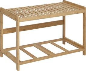 Ławka do łazienki TIDY BOX, 2 pojemniki do przechowywania, 66,8 x 44 x 35 cm
