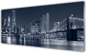 Panel Szklany do Kuchni Most Nad Miejską Rzeką