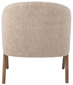 Beżowy fotel z materiału bouclé Camino – Bloomingville