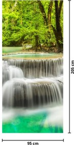 Fototapeta na drzwi - Wodospady (95x205cm)