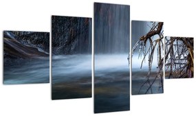 Obraz zimowej laguny (125x70 cm)
