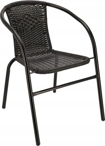Czarne krzesło ogrodowe F9-D11