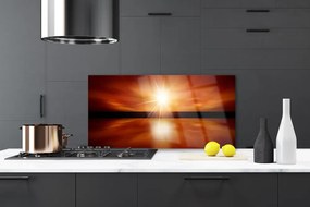 Panel Szklany do Kuchni Niebiański Odblask W Wodzie