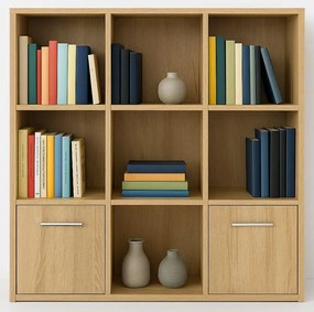 Niski regał na książki dąb sonoma N7-T90