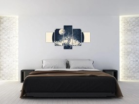 Obraz – Magiczne drzewo z jeleniem I. (125x70 cm)