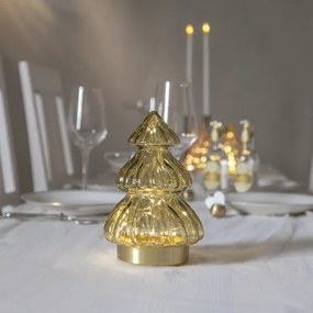 Elegancka dekoracja świąteczna szklana choinka LED Abete