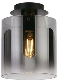 Searchlight 88911-1BK - Oprawa sufitowa SWEDEN 1xE27/60W/230V śr. 22 cm czarny/dymiony