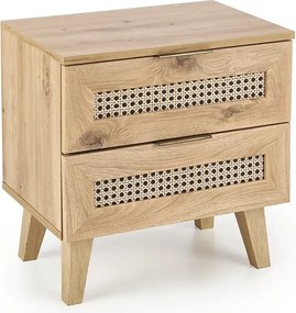 Szafka rustykalna nocna z szufladami N8-F98