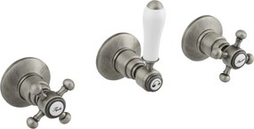 Bateria prysznicowa podtynkowa w kolorze matowego srebra (2 otwory) Antea – Sapho