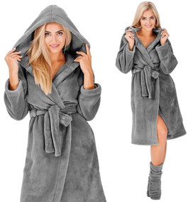 Szlafrok damski Nancy D.Grey + skarpety S/M