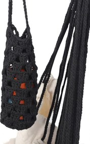 MIADOMODO Wiszący fotel bujany, szary