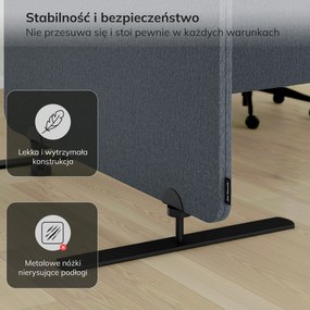 Parawan akustyczny SADIE Carbon Fog 280/145 cm