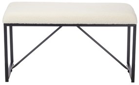 Ławeczka do przedpokoju tapicerowana baranek, 38 x 81 x 42 cm