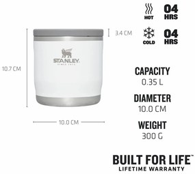 Termos na żywność Stanley Adventure To-Go 350 ml biały polarny