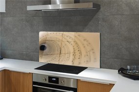 Szklany Panel Arkusz Nutowy