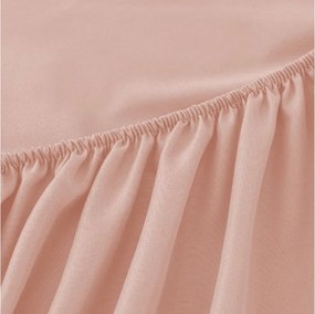 PrzytulneMieszkanie.pl Prześcieradło z mikrofibry MICROVELLE jasnoróżowe 90x200 cm