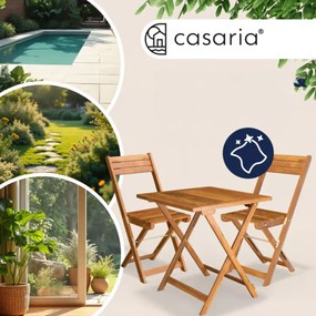 Meble balkonowe VITEK, 1+2, naturalny brąz Casaria