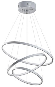 Szara lampa wisząca LED ø 50 cm Simit – Opviq lights