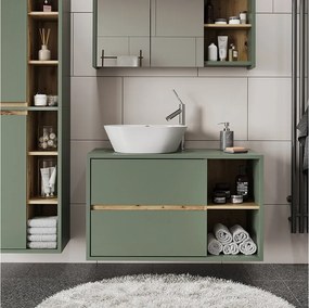 Szafka pod umywalkę zielony/rzemieślniczy 100x45.5x60 viola