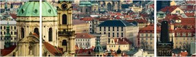 Obraz - Panorama Pragi (170x50 cm)