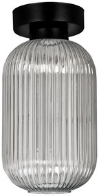 Lampa z ryflowanym kloszem grafitowa A0-B02