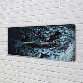 Fotoobraz na płótnie Syrena w Morskiej Toni