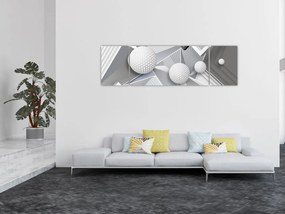 Geometryczny abstrakcyjny obraz (170x50 cm)