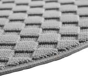 Dywan nowoczesny 3D Helix szary 160 cm x 160 cm koło