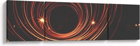 Obraz abstrakcyjnych linii (170x50 cm)