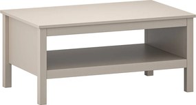 Beżowy prostokątny stolik kawowy taupe P2-S49