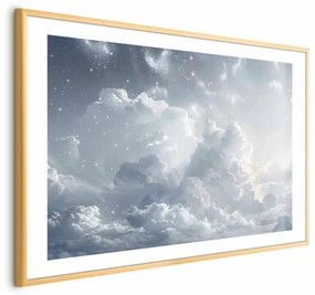 Plakat Astralny spokój 42x29,7cm z ramą złotą z marginesem ARTGEIST B