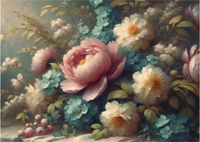 Obraz - Martwa natura z kwiatami - obraz (70x50 cm)