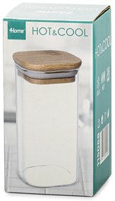 4Home Szklany pojemnik do żywności z wiekiem Bamboo, 300 ml, 300 ml