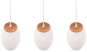 Biała lampa wisząca ø 15 cm Bidar – Trio