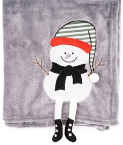 4Home Świąteczny koc Frosty Snowman, 150 x 200 cm