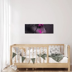 Obraz kobiety (z zegarem) (90x30 cm)